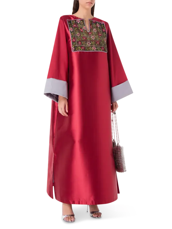 Flowers Embroidery Abaya