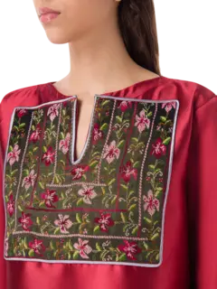 Flowers Embroidery Abaya