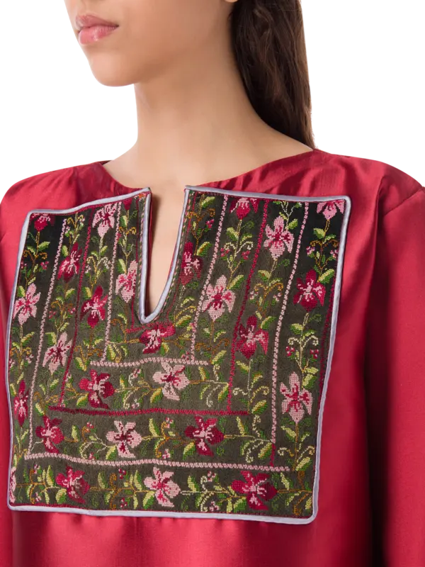 Flowers Embroidery Abaya