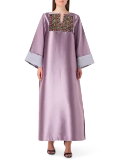 Flowers Embroidered Abaya