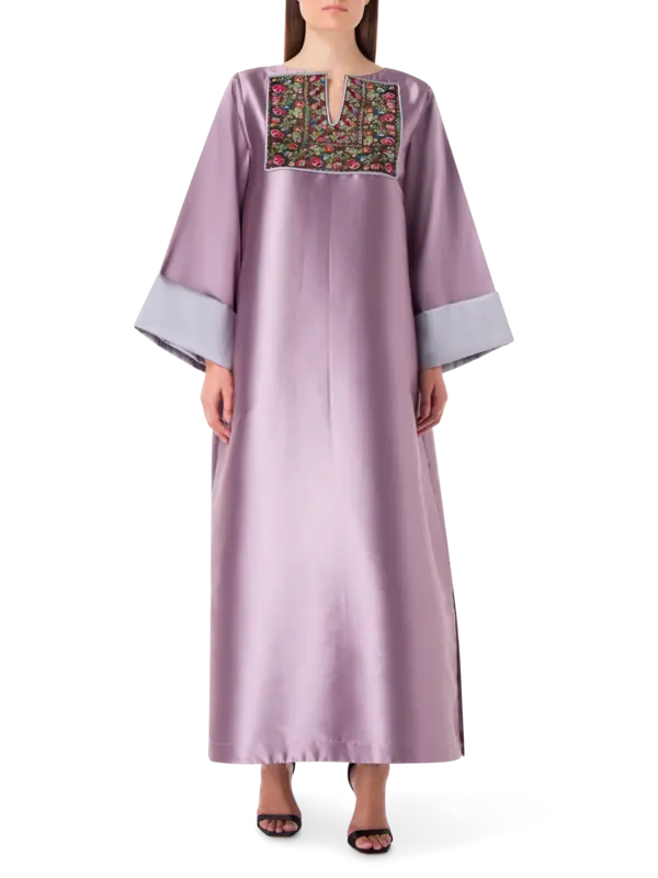 Flowers Embroidered Abaya