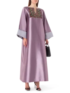 Flowers Embroidered Abaya