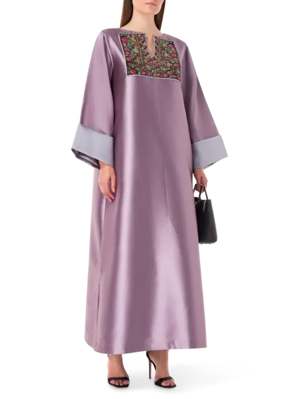 Flowers Embroidered Abaya