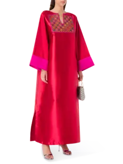 Flowers Embroidered Abaya