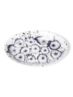 Violet Floral Madness Oval Plate