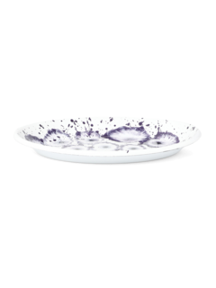 Violet Floral Madness Oval Plate