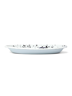 Violet Floral Madness Oval Plate