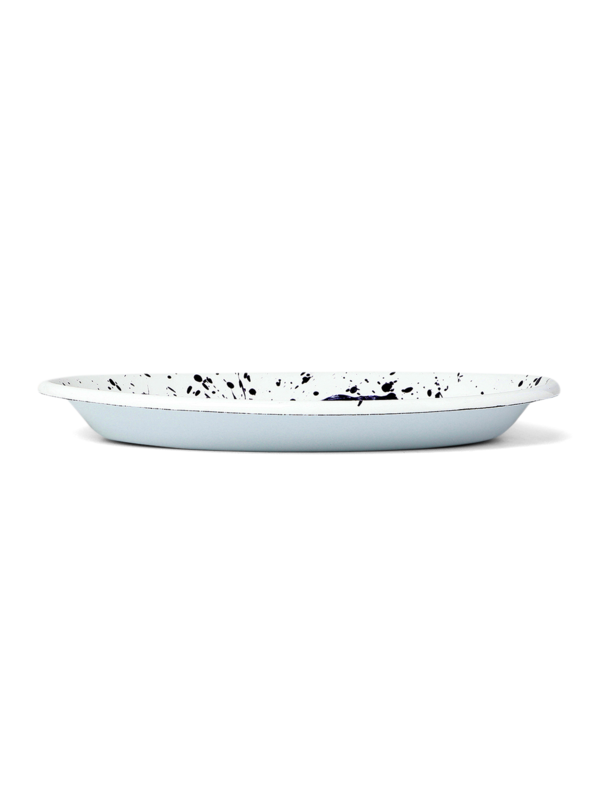 Violet Floral Madness Oval Plate