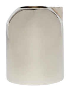 Cylindrical Silver Milk Jug