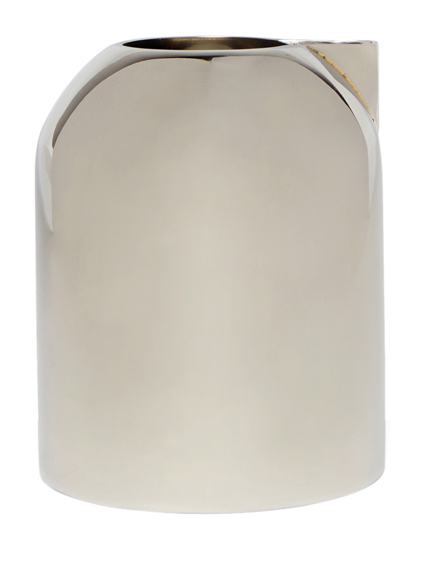 Cylindrical Silver Milk Jug