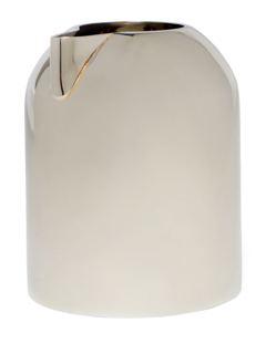Cylindrical Silver Milk Jug