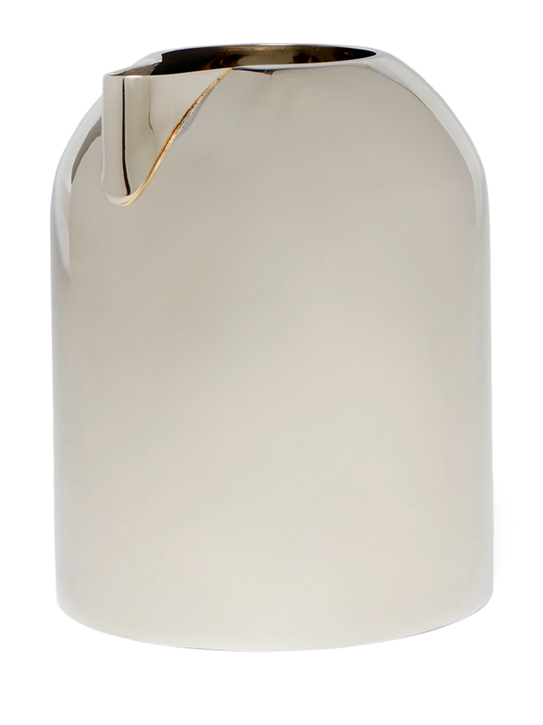 Cylindrical Silver Milk Jug