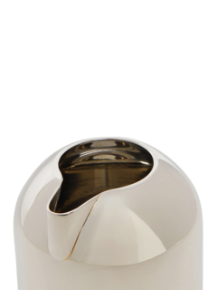 Cylindrical Silver Milk Jug