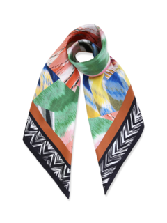 Multi-Patterned Asymmetric Design Scarf