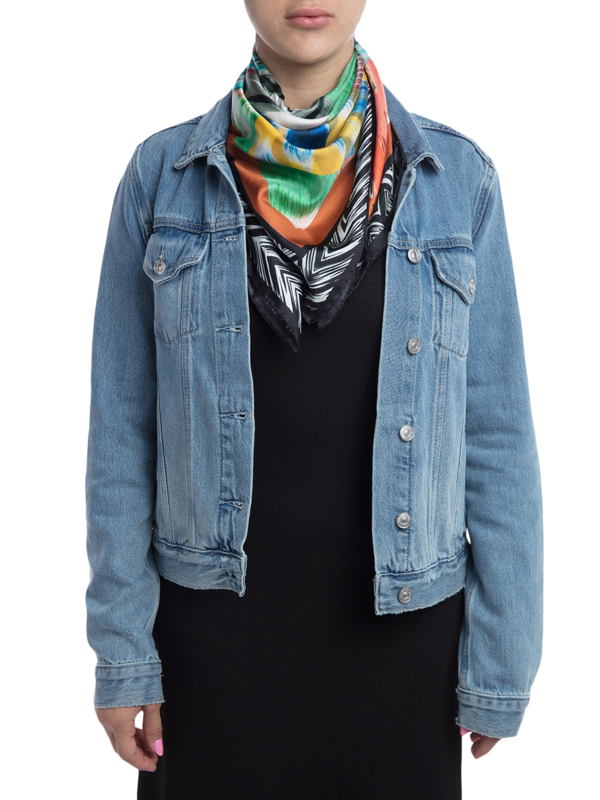 Multi-Patterned Asymmetric Design Scarf