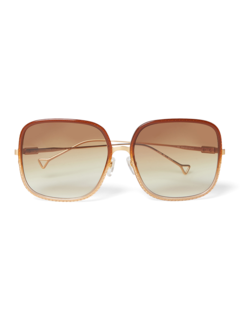 Brown Square Sunglasses