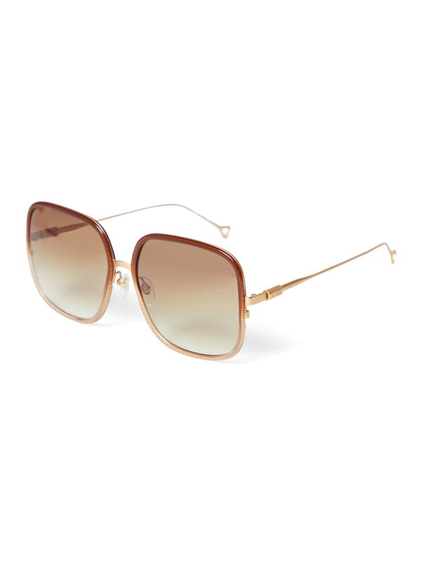 Brown Square Sunglasses