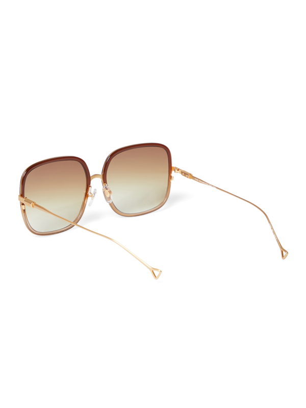 Brown Square Sunglasses