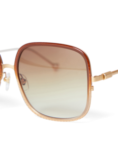 Brown Square Sunglasses