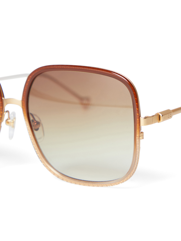 Brown Square Sunglasses