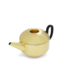 Round Gold Tea Pot