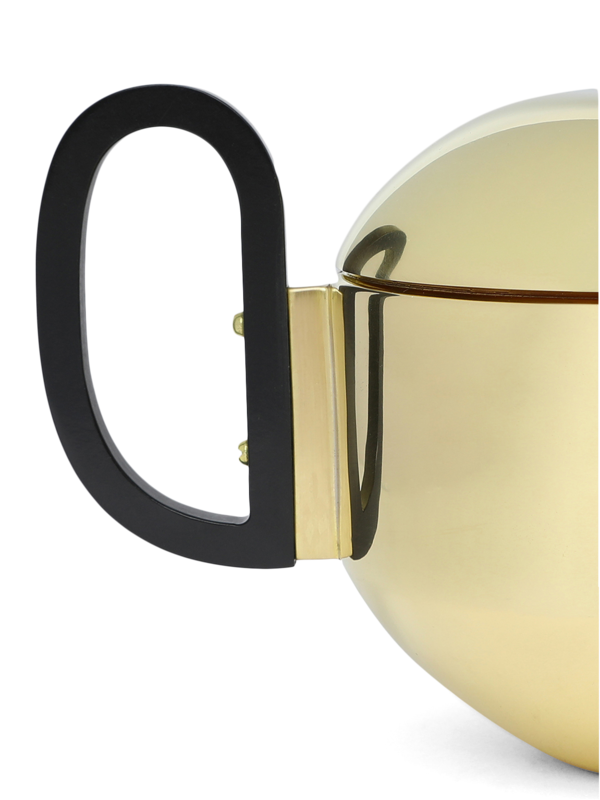 Round Gold Tea Pot