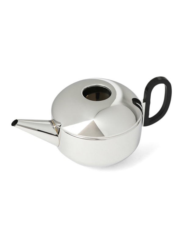 Round Silver Tea Pot