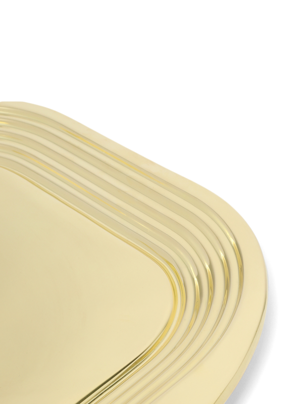 Square Gold Tray