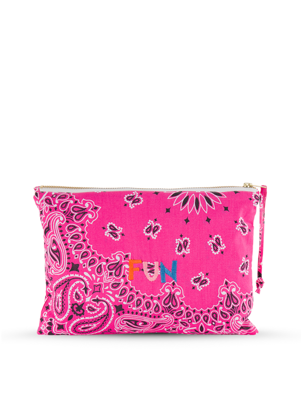 Zipped pouch rose shocking FUN