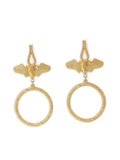 Solid Gold Statement Earrings