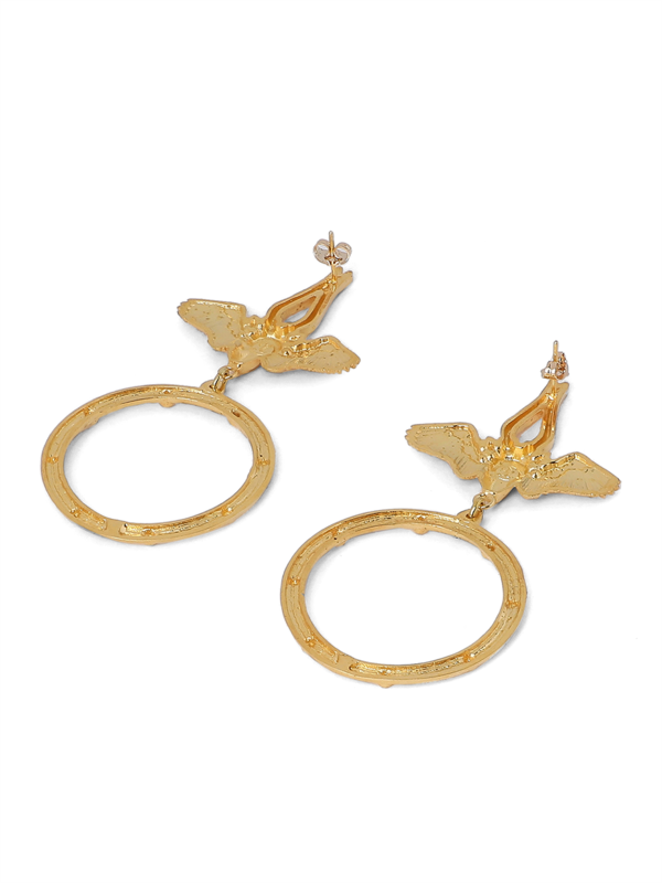 Solid Gold Statement Earrings