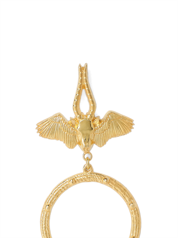 Solid Gold Statement Earrings