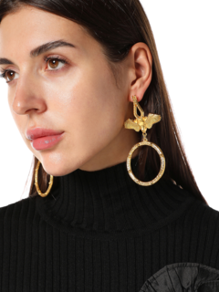 Solid Gold Statement Earrings