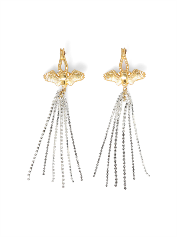 Silver and Gold Statement Earrings