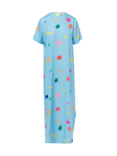 STARS PRINTED T-SHIRT DRESS