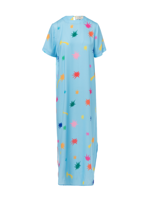STARS PRINTED T-SHIRT DRESS