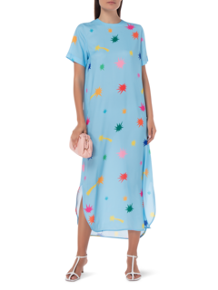 STARS PRINTED T-SHIRT DRESS
