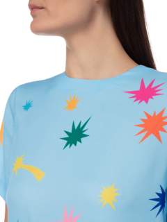 STARS PRINTED T-SHIRT DRESS