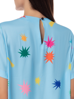 STARS PRINTED T-SHIRT DRESS
