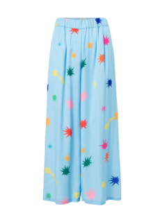 STARS PRINTED WIDE PANTS