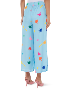 STARS PRINTED WIDE PANTS