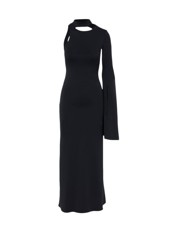 Single Bell Sleeve Maxi Dress