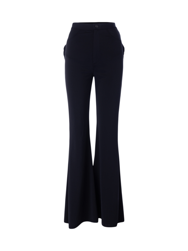 Wide-Leg Trousers With Heart Pockets
