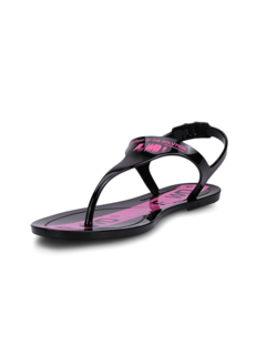 Y-Cut Plastic Sandals with Flat Soles