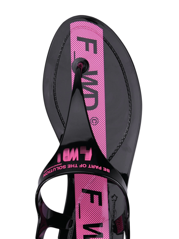 Y-Cut Plastic Sandals with Flat Soles