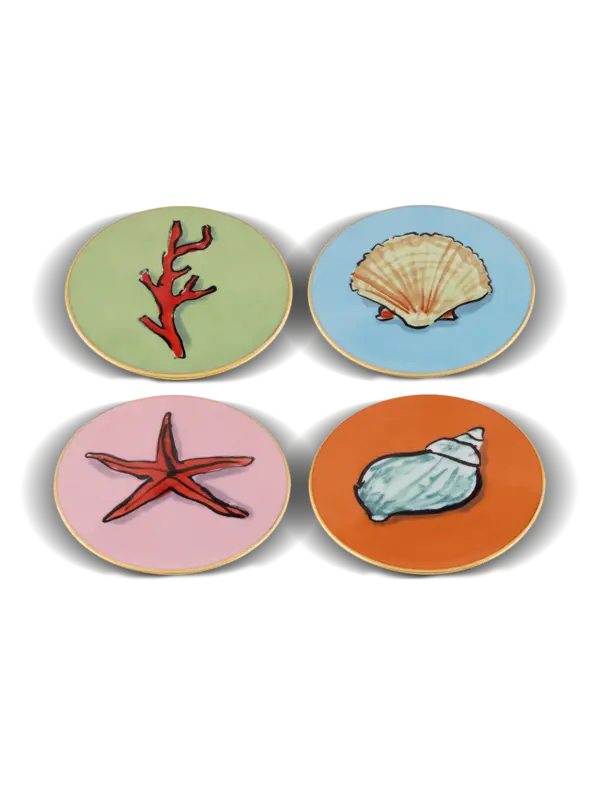 مجموعة حاملات أكواب من تشكيلة إل فياجيو دي نيتونو من 4 قطع