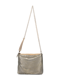 Gold Metallic Mesh Shoulder Bag