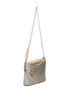 Gold Metallic Mesh Shoulder Bag