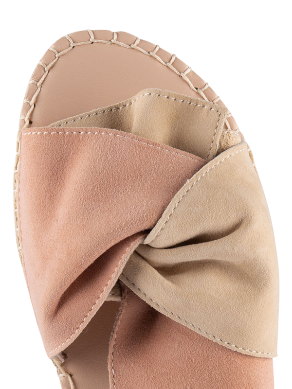 SANDALS WITH KNOT SOFT SUEDE