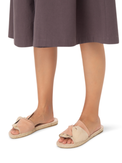 SANDALS WITH KNOT SOFT SUEDE